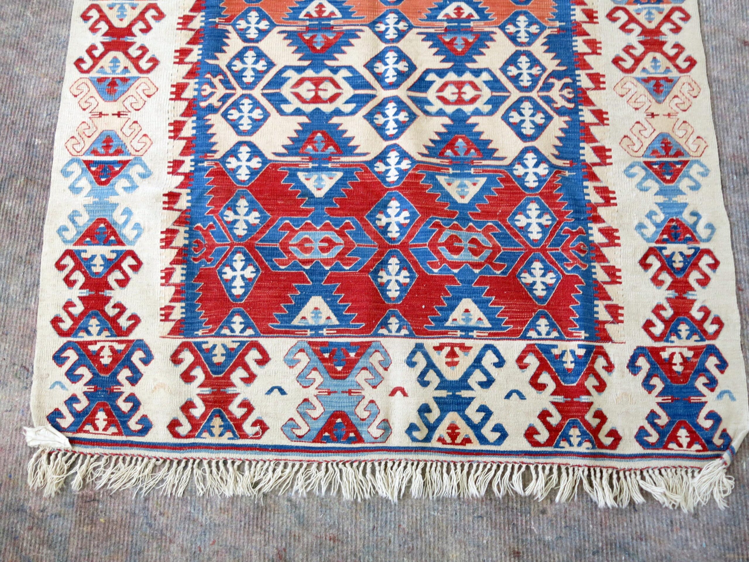Hand Woven Egyptian Wool Kilim Rug